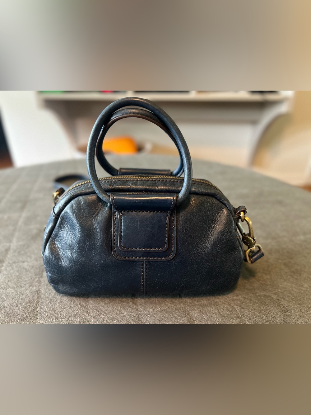 HOBO Shelia Blue Leather Mini Satchel Excellent Condition - Picture 8 of 14